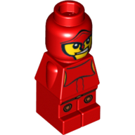 Bebek Micro miniFigür Baskı-No 10 1x1 - Kırmızı