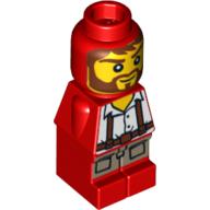 Bebek Micro miniFigür Baskı-No 66 1x1 - Kırmızı