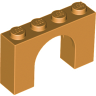 Kavisli Taş 1x4x2 iç kavis 1/2 Kemertaşı - Orta-Turuncu