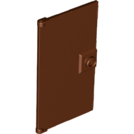 Kulplu kapı 1x4x6 - Kırmızı-Kahve