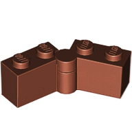 ElementNo 3830-3831-red-brown - Red-Brown