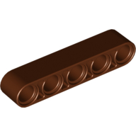 Kalın Yapı Kolu 5 delikli 1x5 - Kırmızı-Kahve