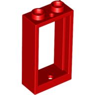 Pencere Çerçevesi 1x2x3 Düz Ön - Kırmızı