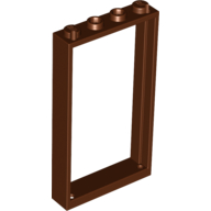 Kapı Çerçevesi 1x4x6 alt 2 delikli - Kırmızı-Kahve