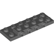 Yapı Taşı/Plaka +4 Yan Çıkıntı / Dönüştürücü 2x6 - Yeni Koyu-Gri
