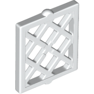 Pencere Bölmesi 1x2x2 Kafes Kapı - Beyaz