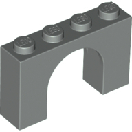 Kavisli Taş 1x4x2 iç kavis 1/2 Kemertaşı - Eski-Gri