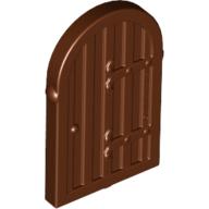 Pencere Kepenk 1x2x2 Yuvarlak Üst - Kırmızı-Kahve