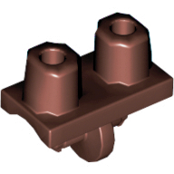 Mini Figür Bel - Kalça 1x2 - Kırmızı-Kahve