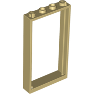 Kapı Çerçevesi 1x4x6 alt 2 delikli - Bej